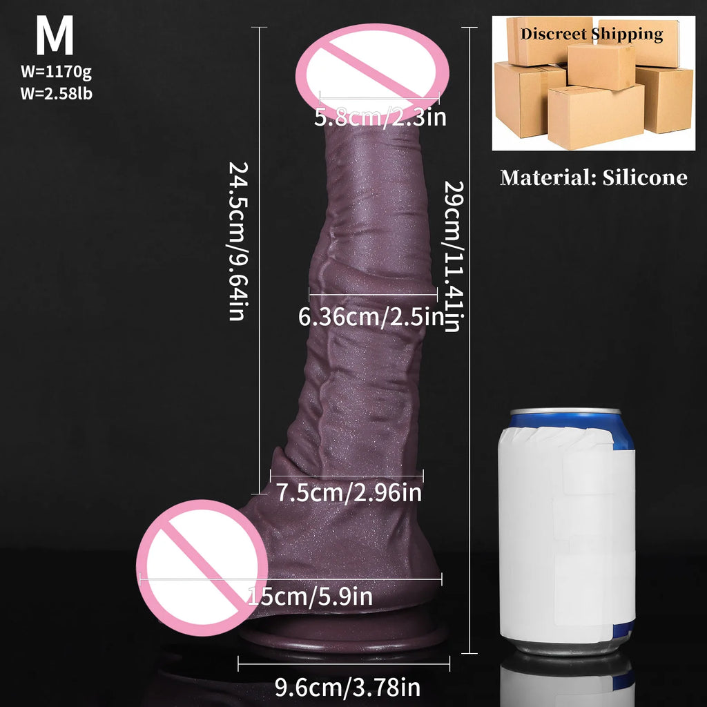 Big Silicone Soft Dog Dildo