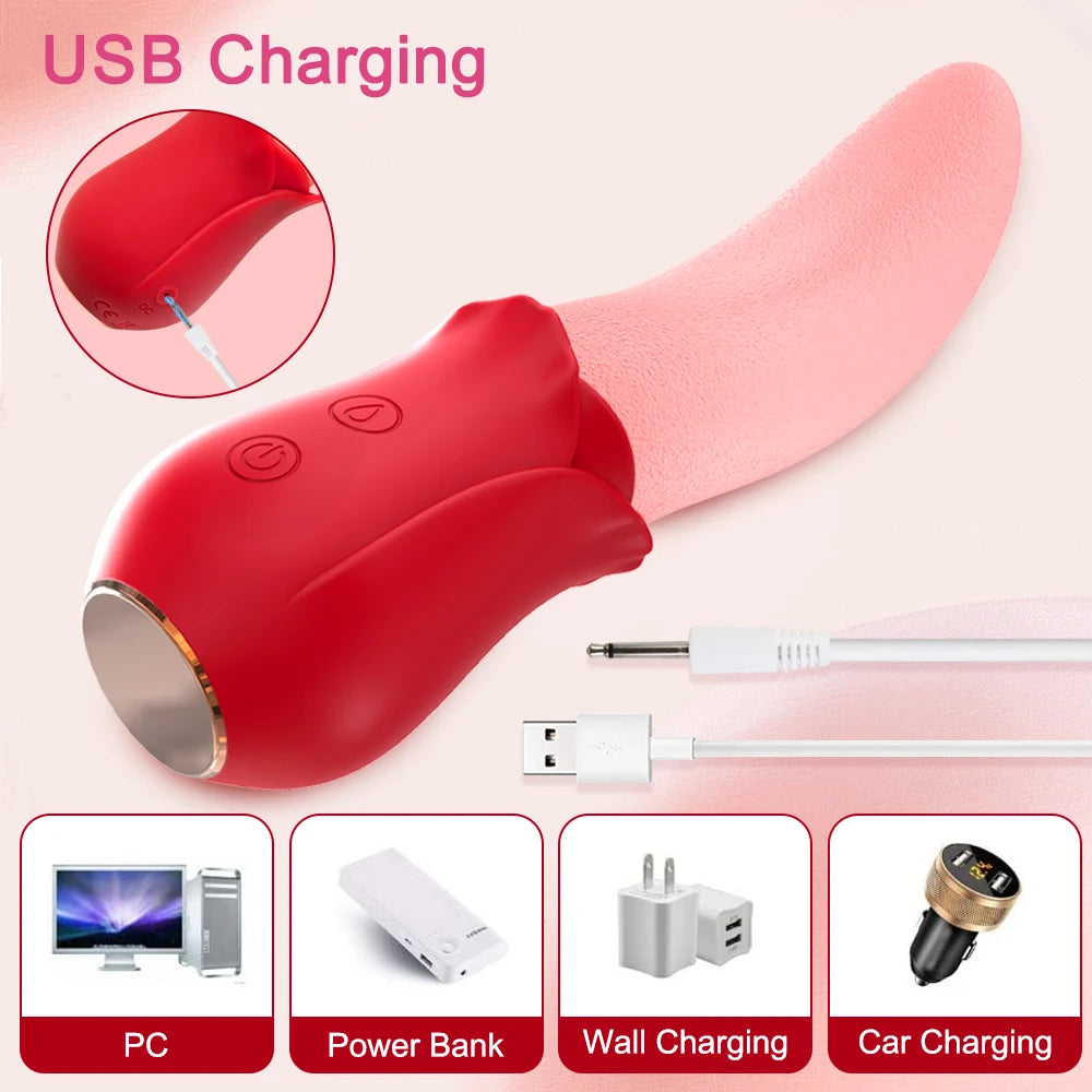 Vibrator Tongue Licking
