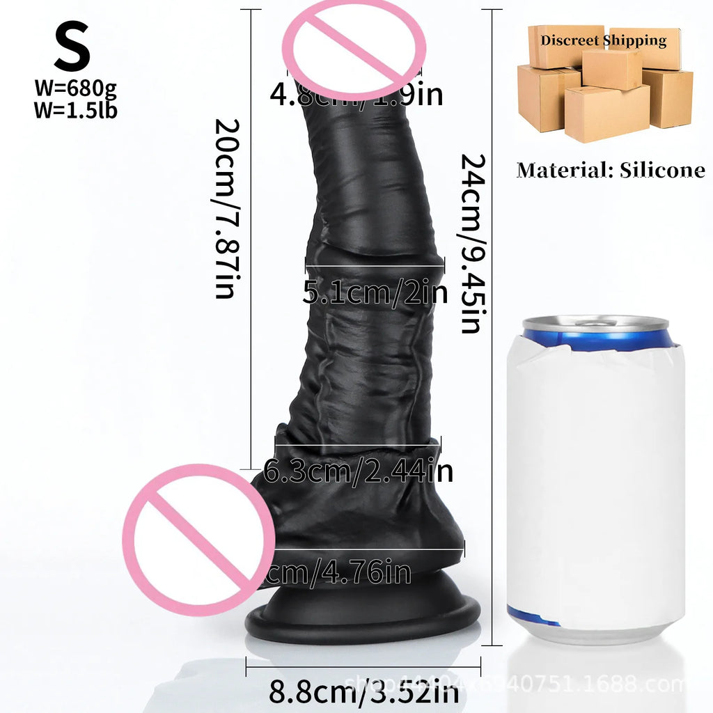 Big Silicone Soft Dog Dildo