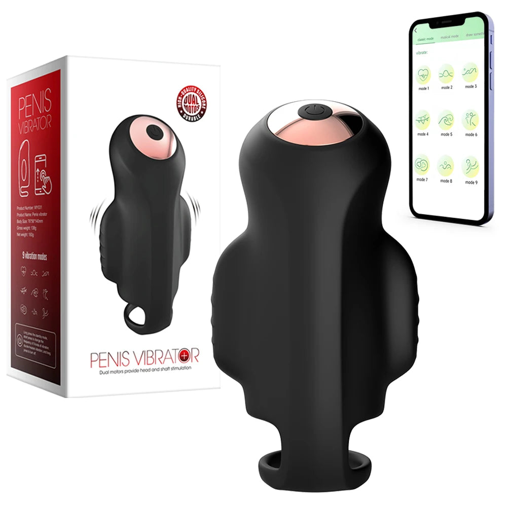 Male Masturbator Glans Vibrators APP Remote Control