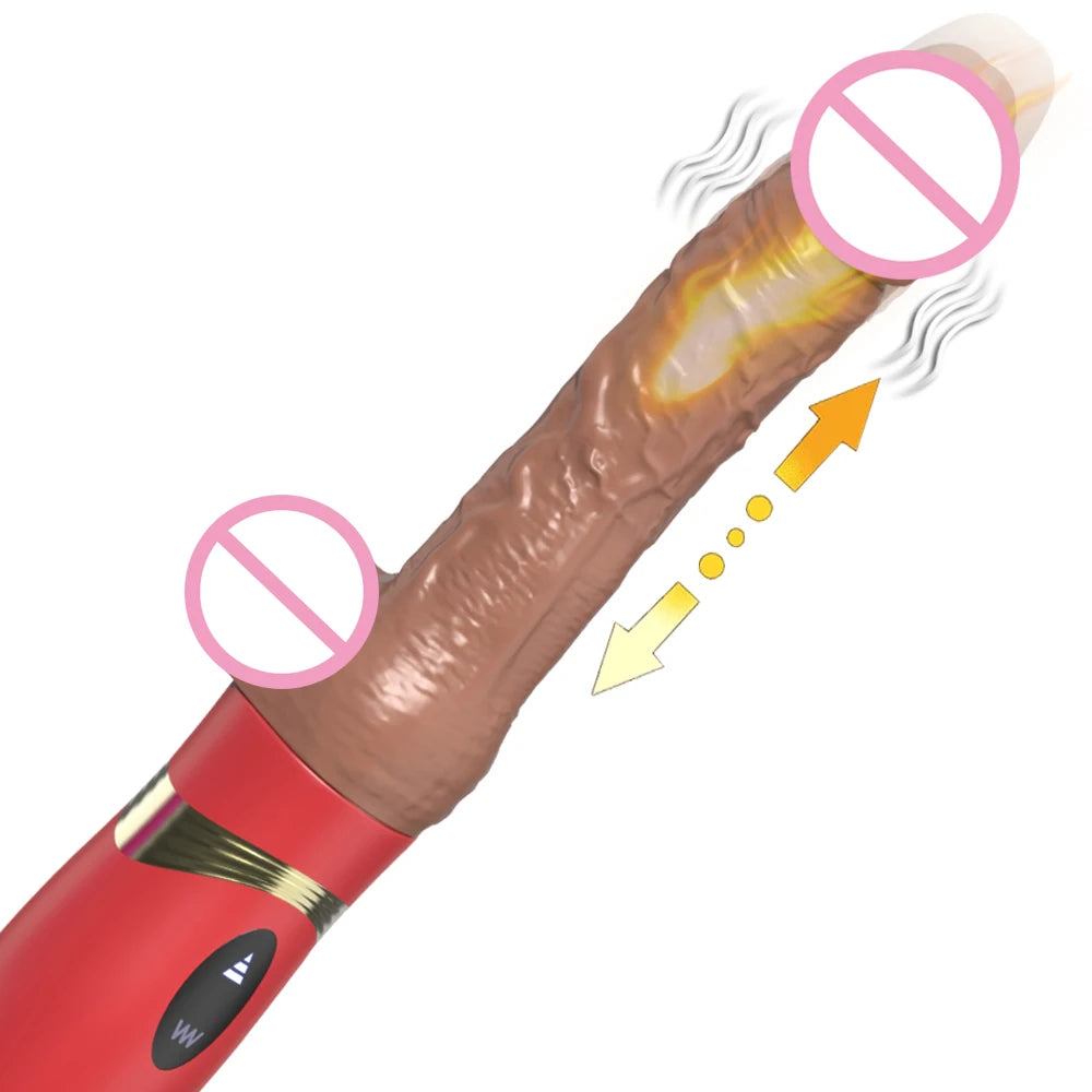 Vibrator Thrusting Dildo with multiple vibration modes