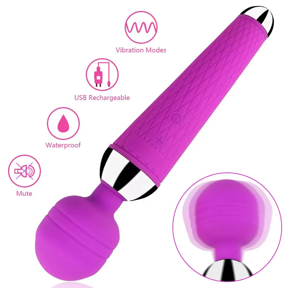 Vibrator, clitoral and vaginal stimulation