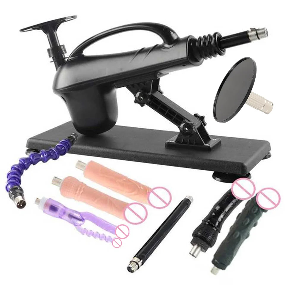 Portable Automatic Sex Machine with Dildos Sets