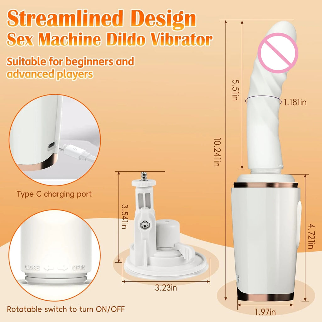 Rotatable Thrust Heating Dildo