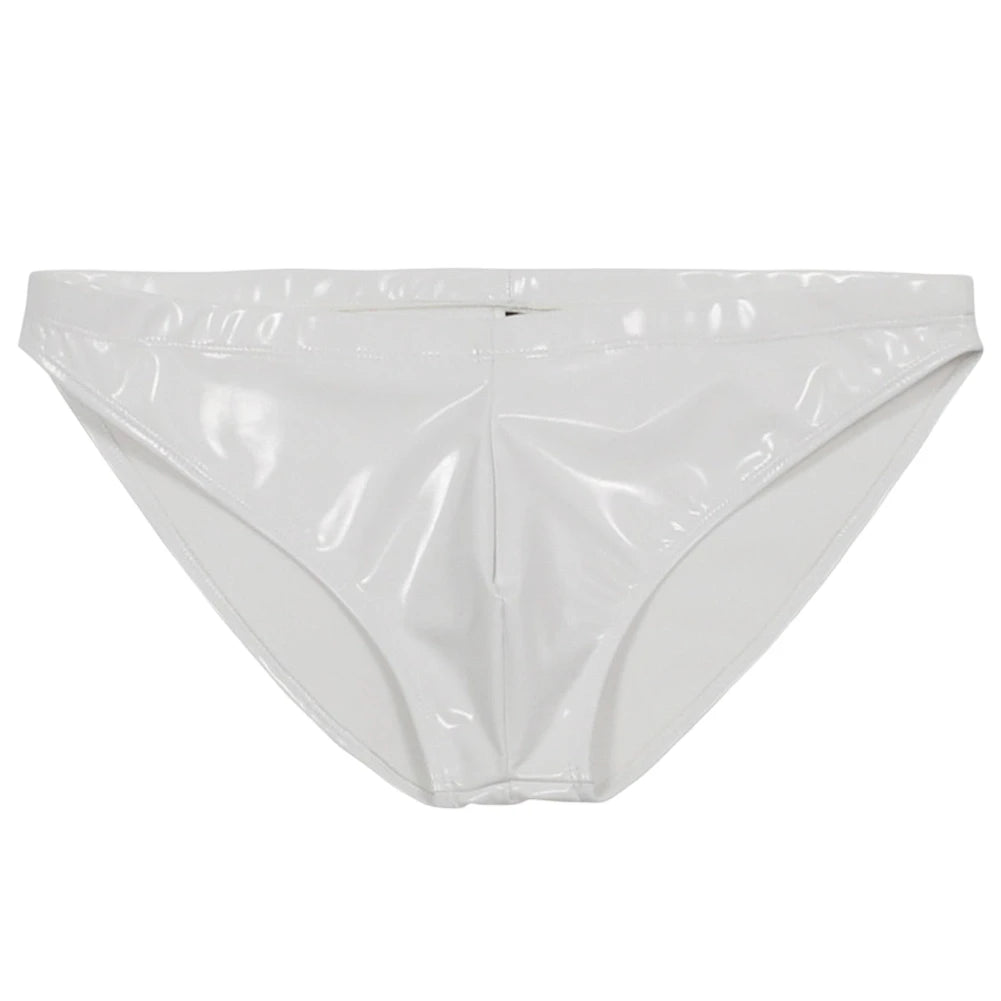 Men Sex Latex Glossy Package Underwear