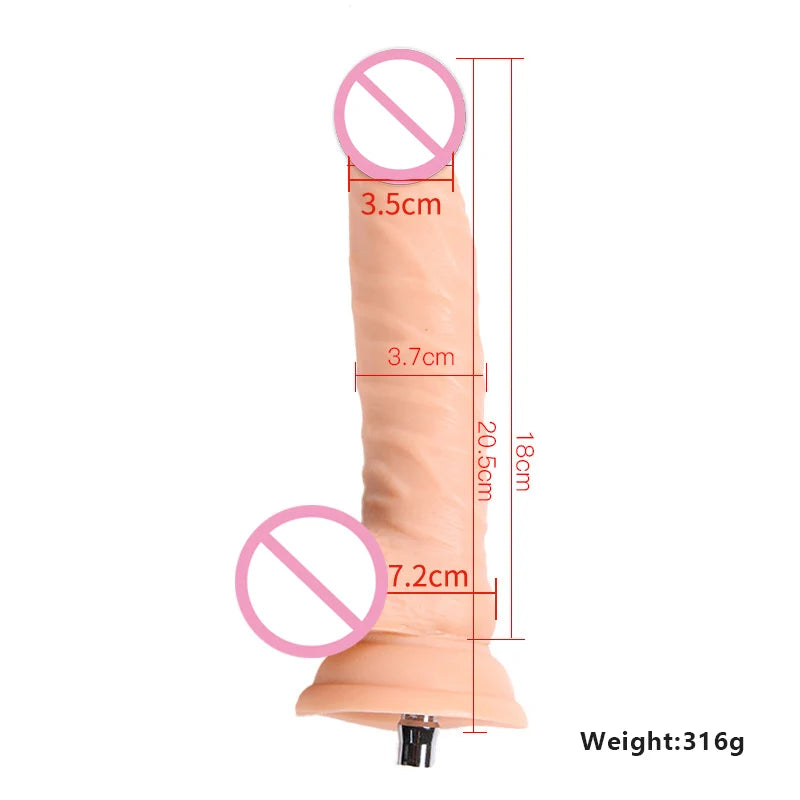 Dildos set for fuck machine