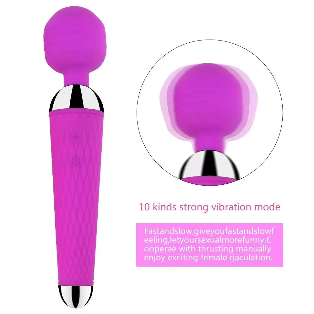 Vibrator, clitoral and vaginal stimulation
