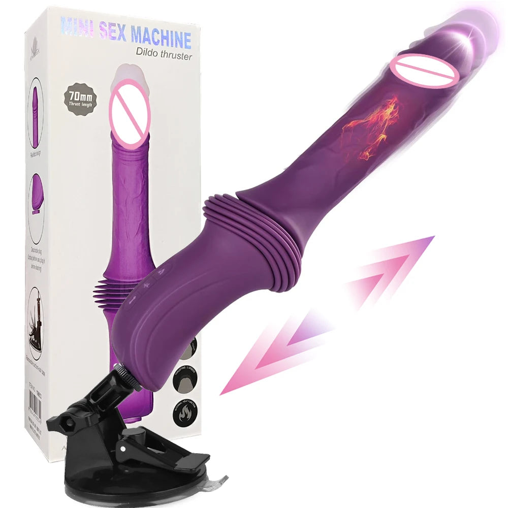 Thrusting Realistic Dildo Vibrator