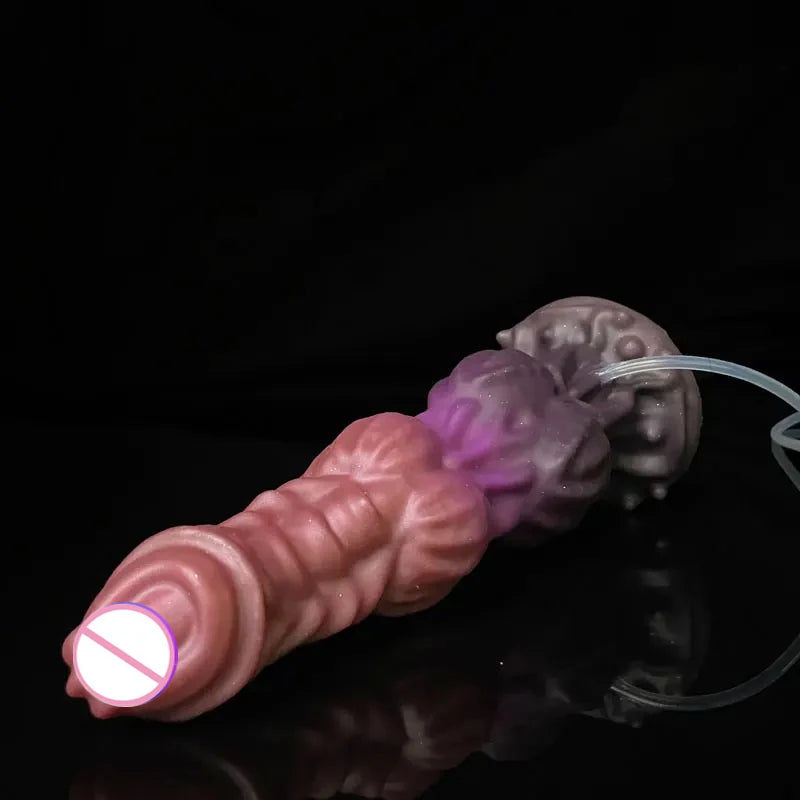 S/M/L Animal Ejaculating Dildo With Suction Cup Squirting