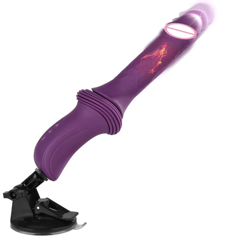 Thrusting Realistic Dildo Vibrator
