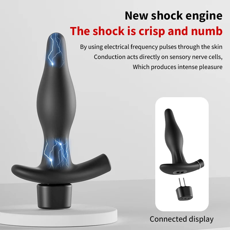 Prostate Massage Electric Shock Anal Plug
