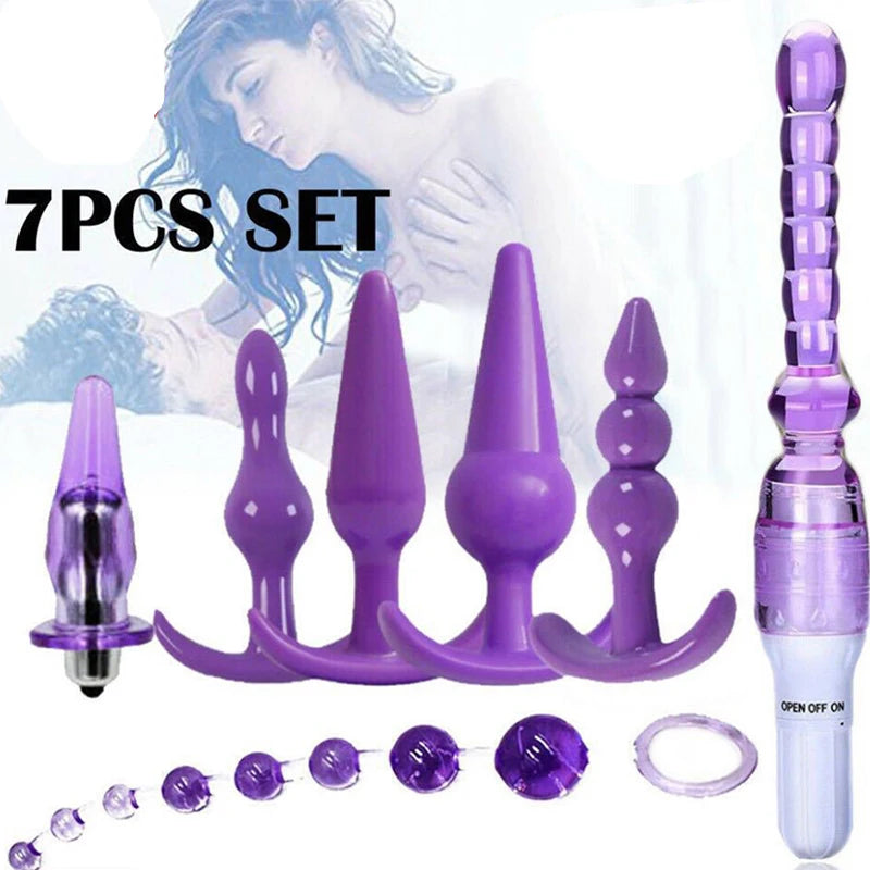 7pcs Set Vibrator Anal Plug