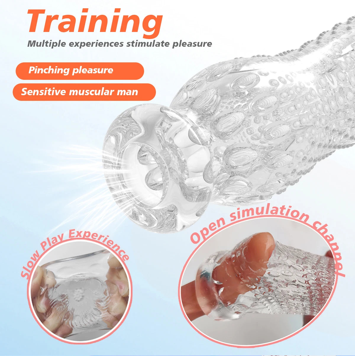 Transparent Jelly Artificial Vaginal