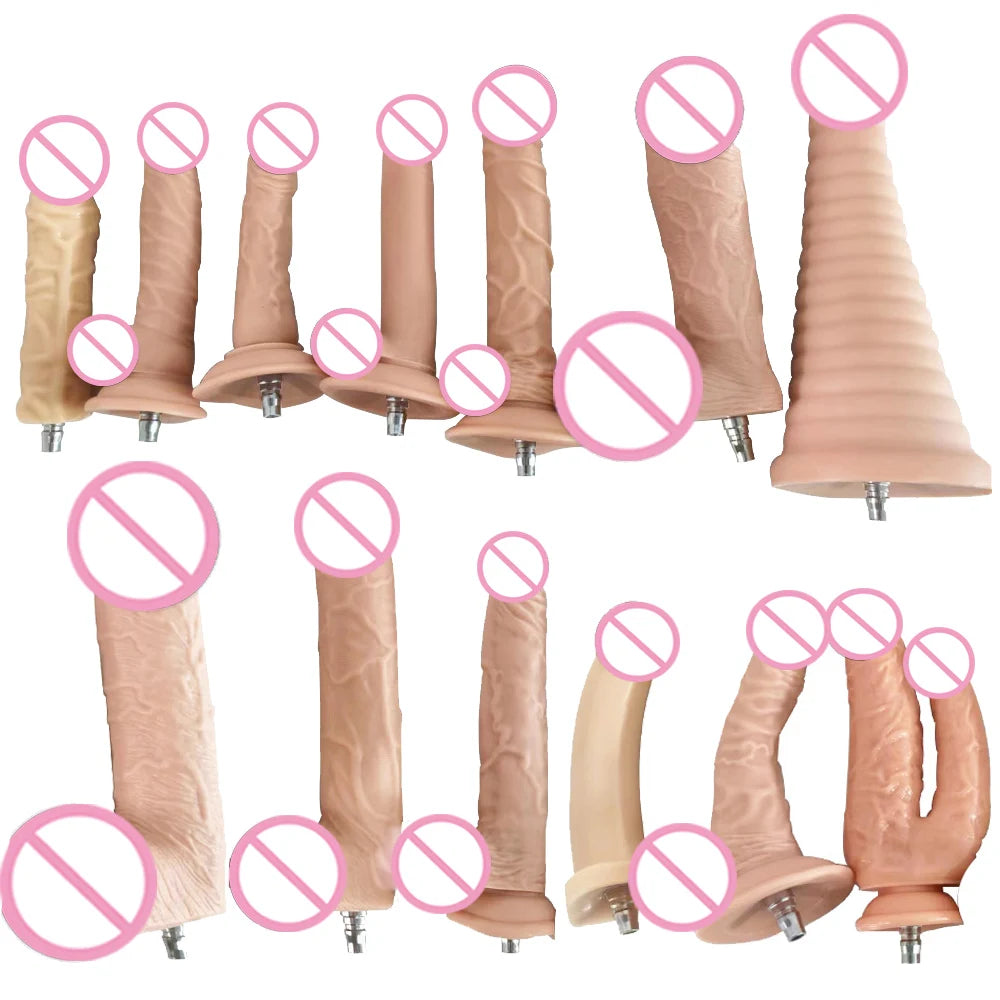 Dildos set for fuck machine