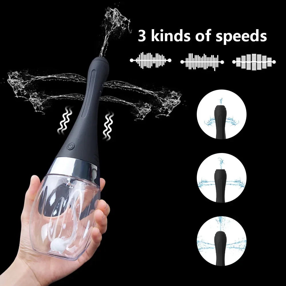 Electric Vaginal Douche Automatic Anal Cleaning Tool Enema Irrigator Female Vaginal Cleaner Feminine Hygiene Sex Toys for Adults