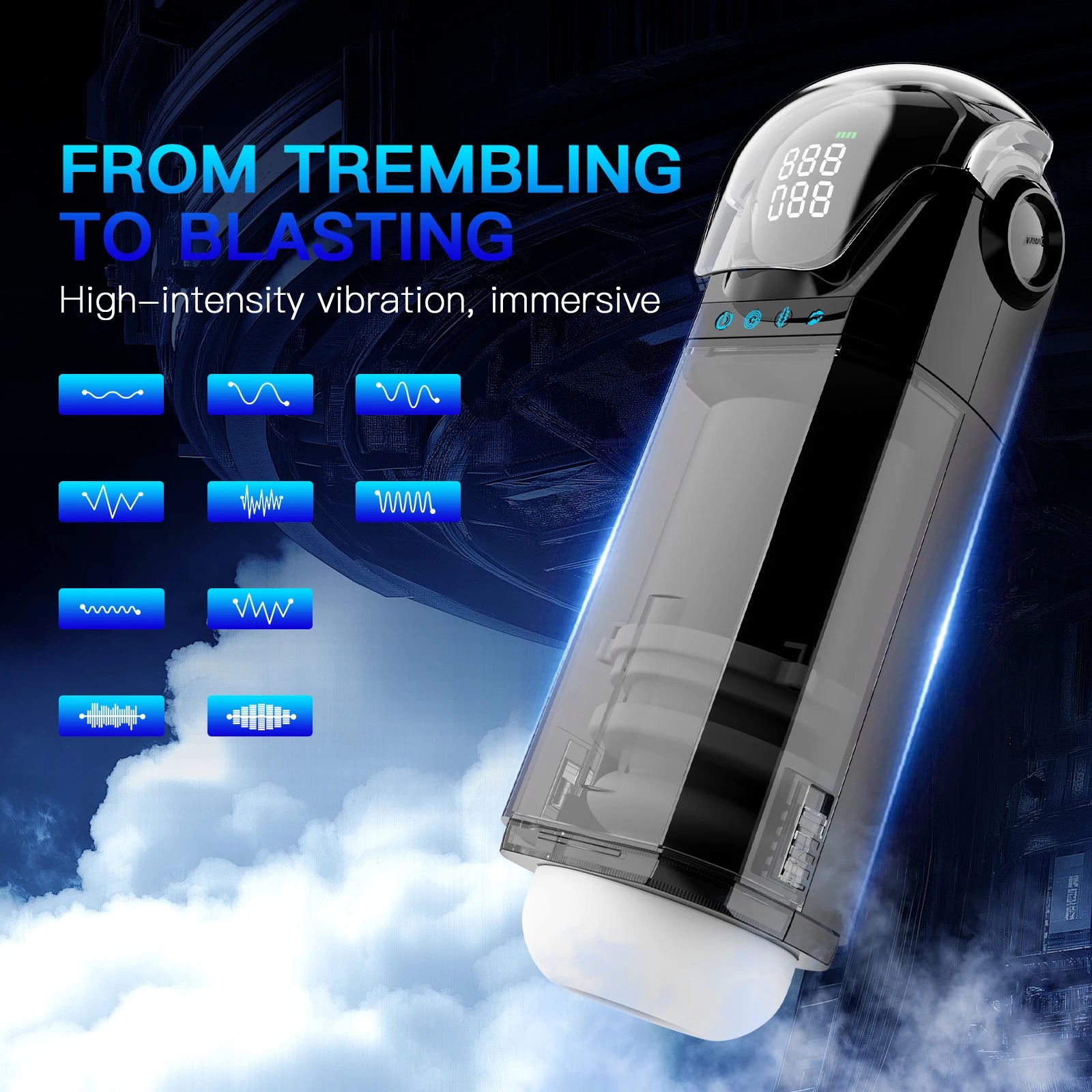 Mens Sex Toys 9 Sucking Thrusting Vibrating