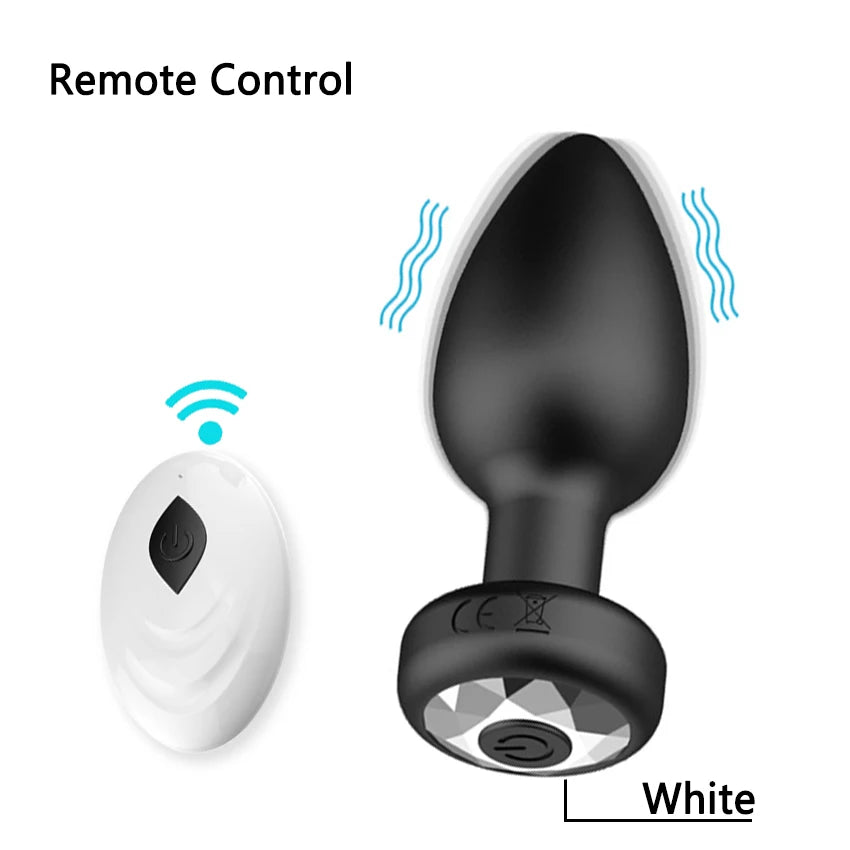 Anal Plug Vibrator LED APP Wireless Control
