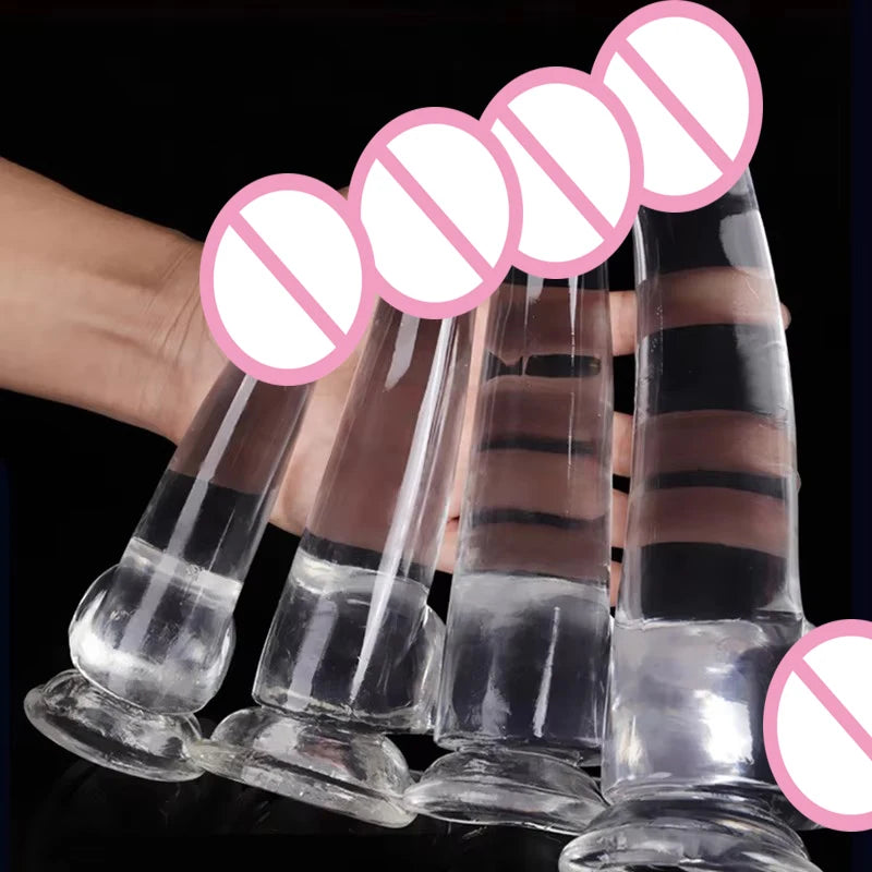 Crystal Simulation Dildo 4size Realistic