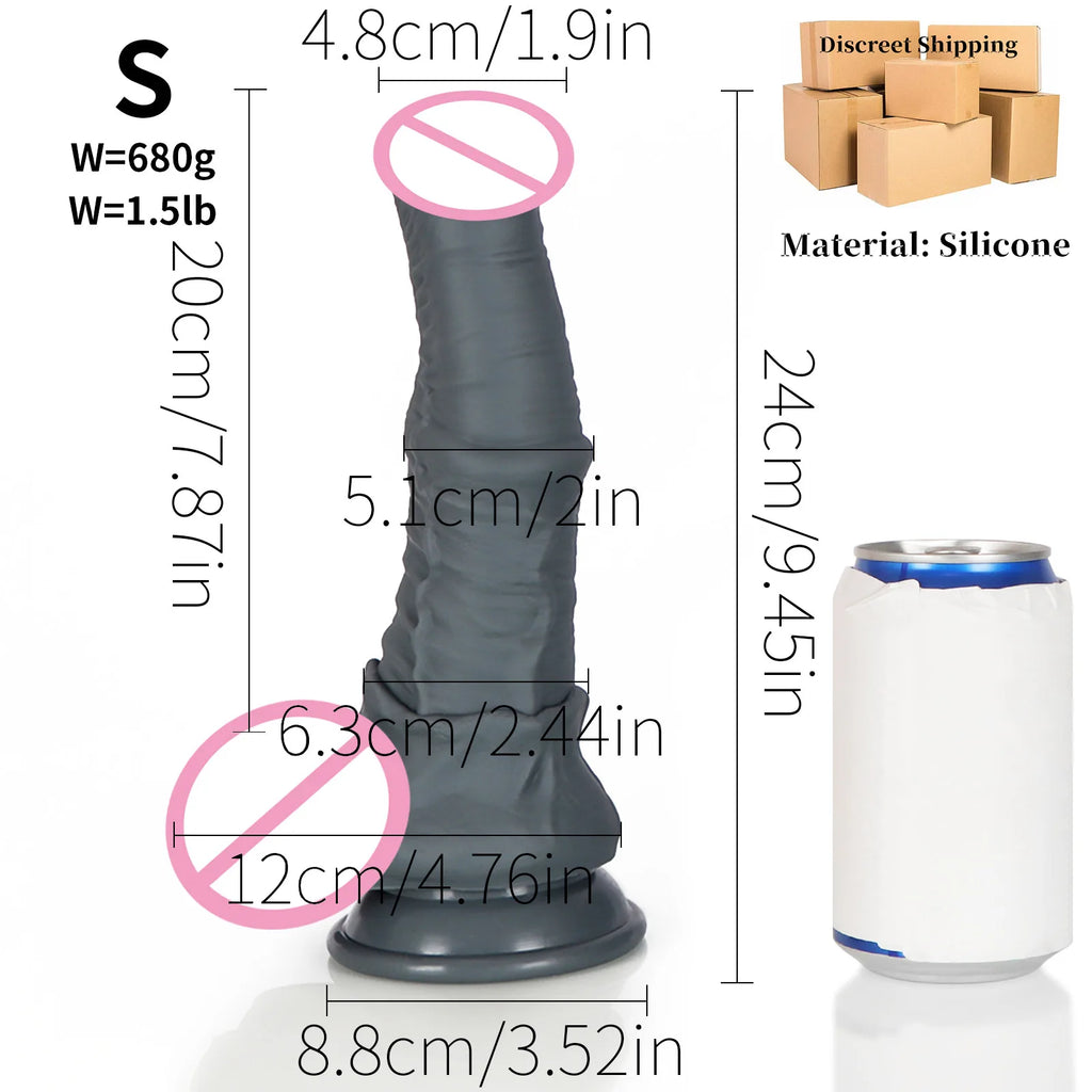 Big Silicone Soft Dog Dildo