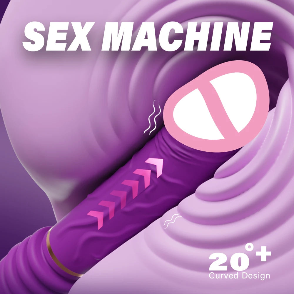 Automatic Thrusting Dildo Vibrator