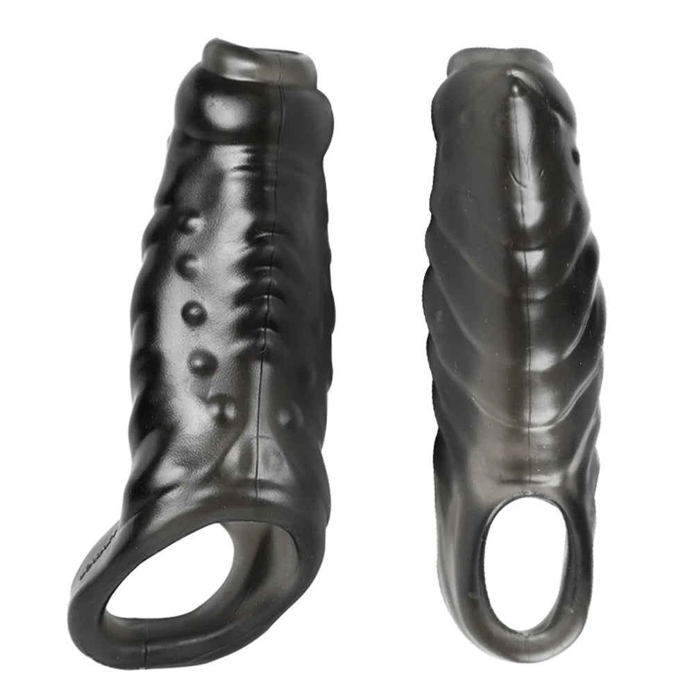 Men Penis Extender Sleeve Reusable Condoms