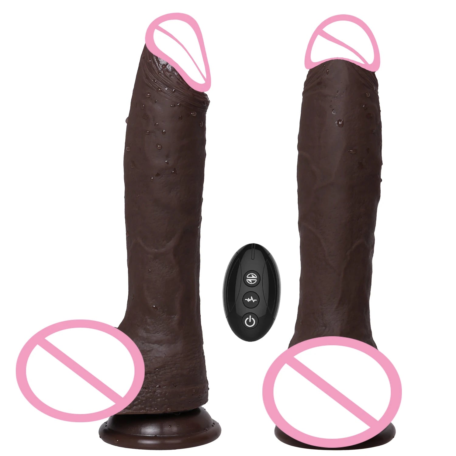 Black DildoVibrators Heating Penis